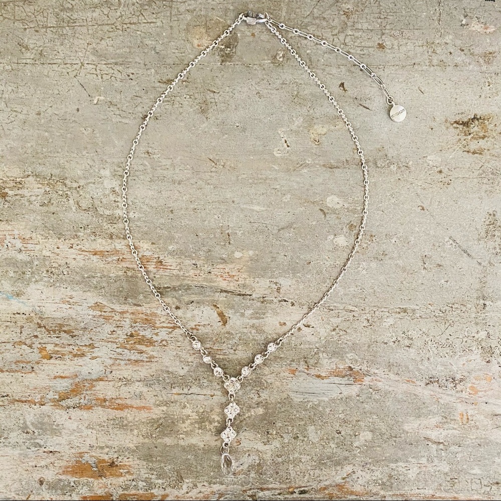 Givenchy Silver & Diamond Statement Necklace - image 2